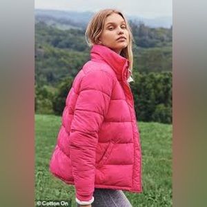 Cotton On Hot Pink Puffer Vest Never Worn Not Sold Anymore